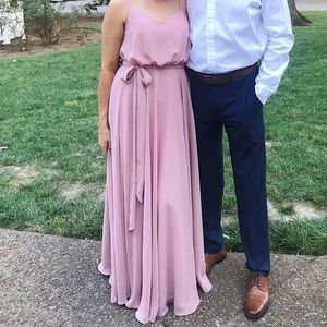 JJS House dusty rose bridesmaids dress